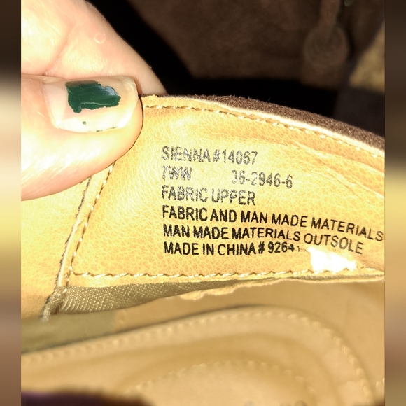 Ladies Comfort View Sienna 7WW Brown Faux Suede, Embroidered Ankle Boots - Picture 7 of 11